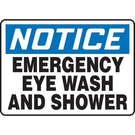 OSHA NOTICE SAFETY SIGN EMERGENCY MFSD843XT